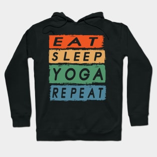 Eat Sleep Yoga Repeat Vintage Hoodie